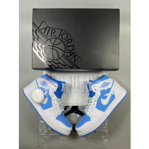 Nike Air Jordan 1 Blue White Shoes