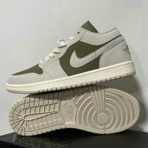 Nike Air Jordan 1 Cream Green Shoes
