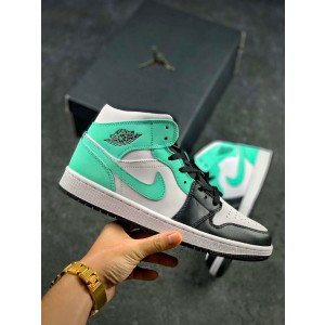 Nike Air Jordan 1 Green Black Shoes