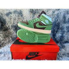 Nike Air Jordan 1 Green Black Shoes