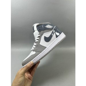 Nike Air Jordan 1 Grey Blue Shoes