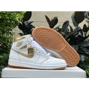 Nike Air Jordan 1 High OG WMNS Metallic Gold Shoes