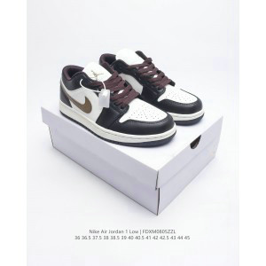 Nike Air Jordan 1 Low Black Brown Shoes