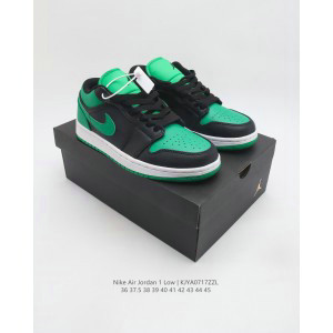 Nike Air Jordan 1 Low Black Green Shoes