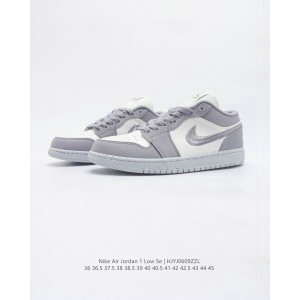 Nike Air Jordan 1 Low Grey White Shoes