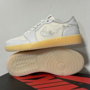 Nike Air Jordan 1 Low OG Floral Swoosh Sail Shoes