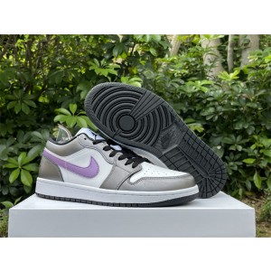 Nike Air Jordan 1 Low Purple Grey Shoes