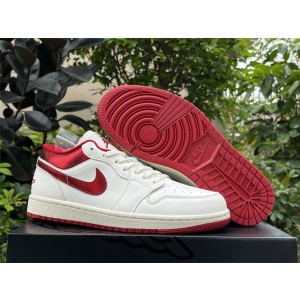 Nike Air Jordan 1 Low SE White Red Shoes