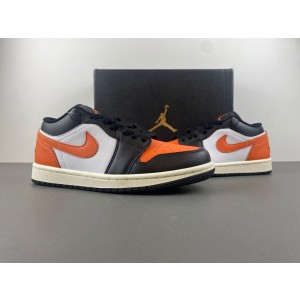 Nike Air Jordan 1 Low White Orange Shoes