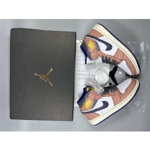 Nike Air Jordan 1 Orange Black Shoes