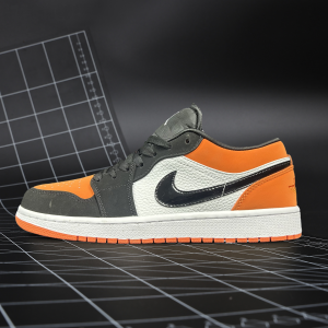 Nike Air Jordan 1 Orange Black Shoes