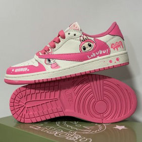 Nike Air Jordan 1 Pink White Labubu Shoes