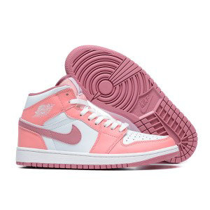 Nike Air Jordan 1 Pink White Shoes