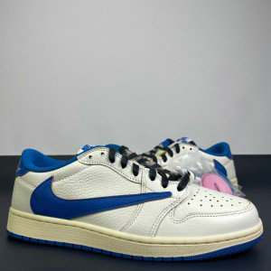 Nike Air Jordan 1 Travis Scott White Blue Shoes