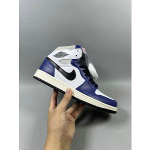 Nike Air Jordan 1 White Purple Shoes