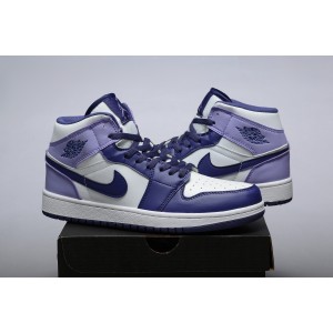Nike Air Jordan 1 White Purple Shoes