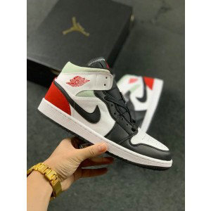 Nike Air Jordan 1 White Red Black Shoes