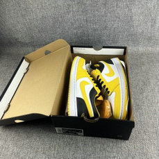 Nike Air Jordan 1 Yellow Low Shoes
