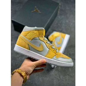 Nike Air Jordan 1 Yellow Shoes