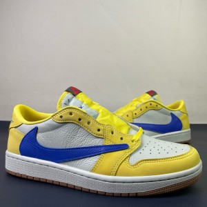 Nike Air Jordan 1 Yellow Travis Scott Shoes