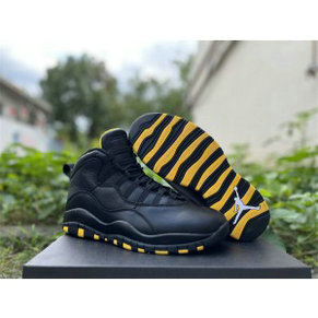 Nike Air Jordan 10 Black Yellow Shoes