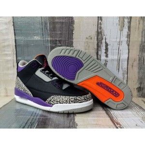 Nike Air Jordan 3 Black Purple Shoes