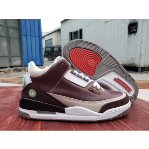 Nike Air Jordan 3 Brown Grey Shoes