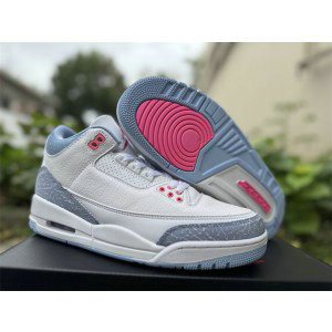 Nike Air Jordan 3 Retro White Blue Shoes