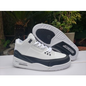 Nike Air Jordan 3 White Navy Shoes 2