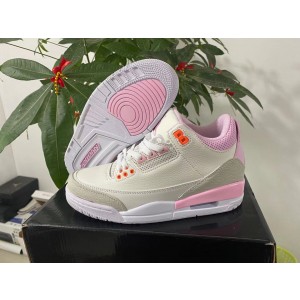 Nike Air Jordan 3 White Pink Women Shoes