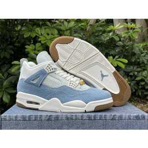 Nike Air Jordan 4 Denim Worn Blue Shoes