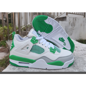 Nike Air Jordan 4 Green White Shoes