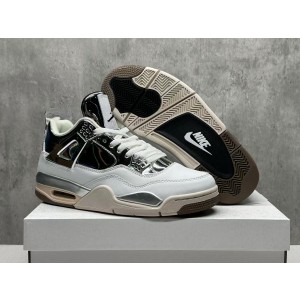 Nike Air Jordan 4 White Silver Shoes