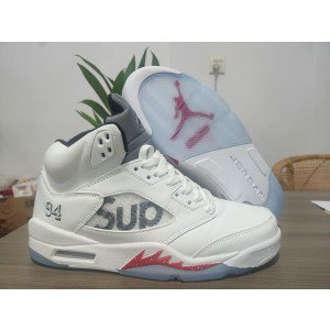 Nike Air Jordan 4 White Supreme Shoes