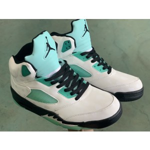 Nike Air Jordan 5 Allen White Blue Shoes