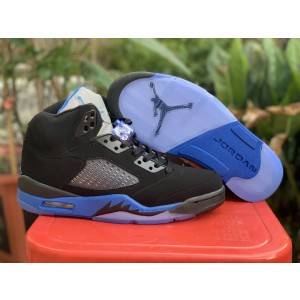 Nike Air Jordan 5 Black Blue Shoes