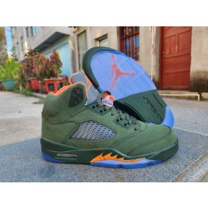 Nike Air Jordan 5 Green Shoes