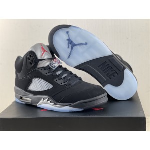 Nike Air Jordan 5 Metallic Black Shoes