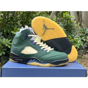 Nike Air Jordan 5 Navy Green Shoes
