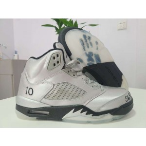 Nike Air Jordan 5 Silver Shoes