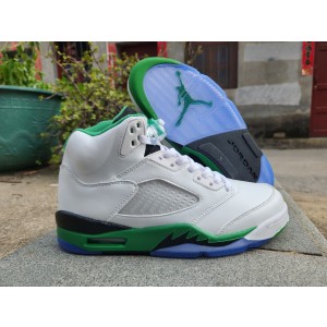 Nike Air Jordan 5 White Green Shoes