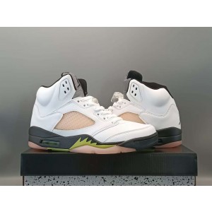 Nike Air Jordan 5 White Green Shoes
