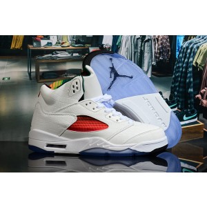 Nike Air Jordan 5 White Limited Shoes