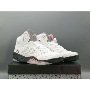 Nike Air Jordan 5 White Pink Shoes