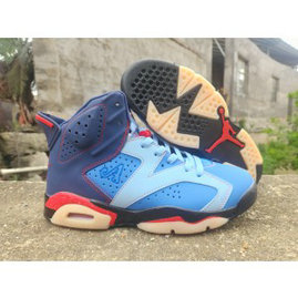 Nike Air Jordan 6 Blue Shoes Nike Air Jordan 6 Blue Shoes