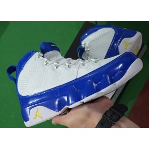Nike Air Jordan 9 White Blue Shoes