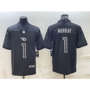 Nike Arizona Cardinals 1 Kyler Murray Black Reflective Vapor Limited Men Jersey Nike Arizona Cardinals 1 Kyler Murray Black Reflective Vapor Limited Men Jersey