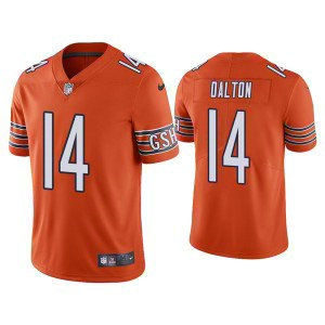 Nike Bears 14 Andy Dalton Orange Vapor Untouchable Limited Men Jersey