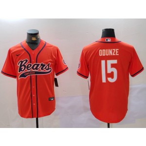 Nike Bears 15 Rome Odunze Orange Vapor Baseball Limited Men Jersey Nike Bears 15 Rome Odunze Orange Vapor Baseball Limited Men Jersey
