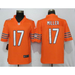 Nike Bears 17 Anthony Miller Orange Vapor Untouchable Limited Men Jersey